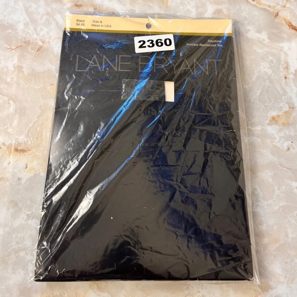 Lane Bryant Daysheer Hosiery Womens Size A Black Vintage Tights Sheer Pantyhose
